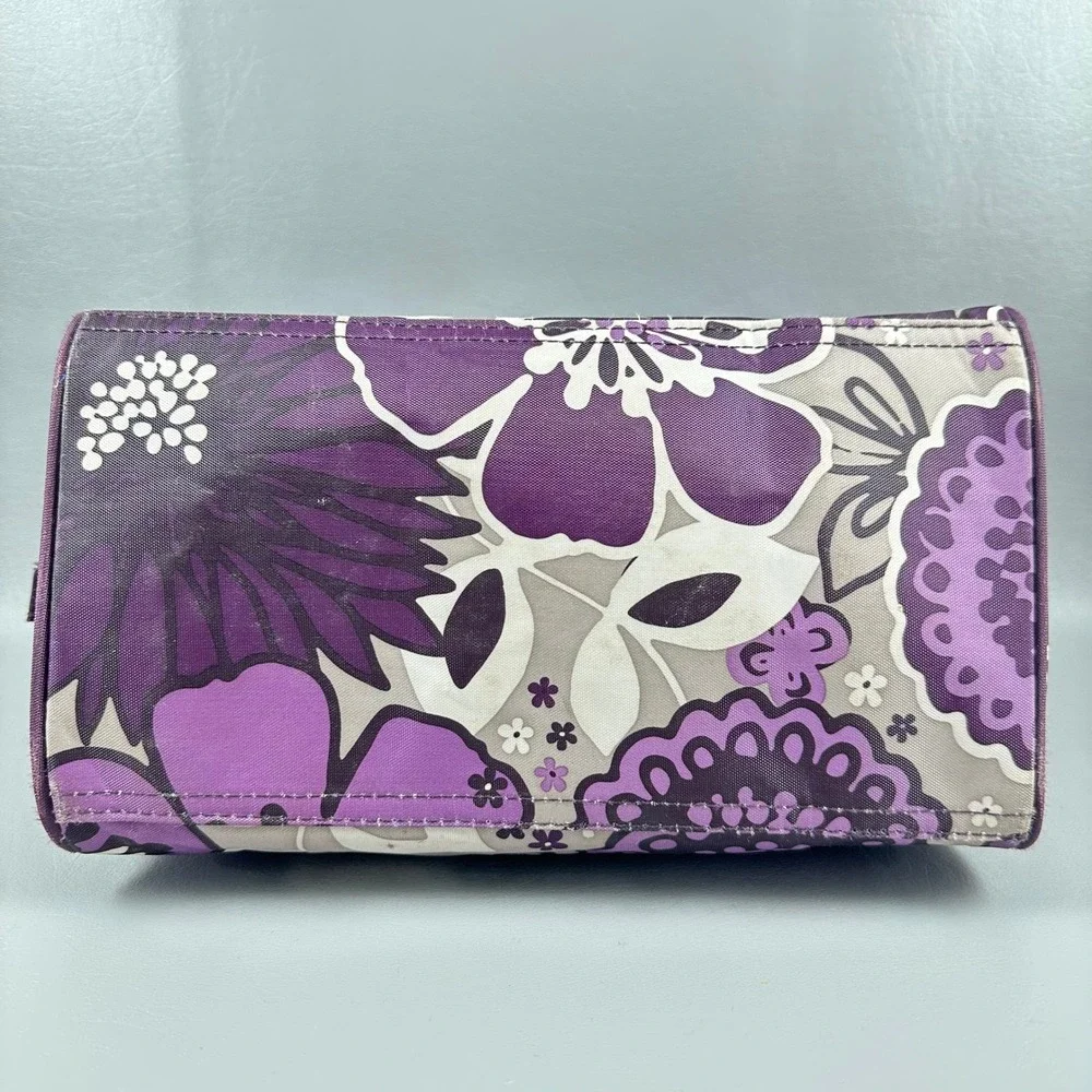 Thirty-One Glamour Case Plum Awesome Blossom Toiletry Cosmetic Travel Bag